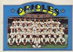1972 Topps Baseball Cards      731     Baltimore Orioles TC